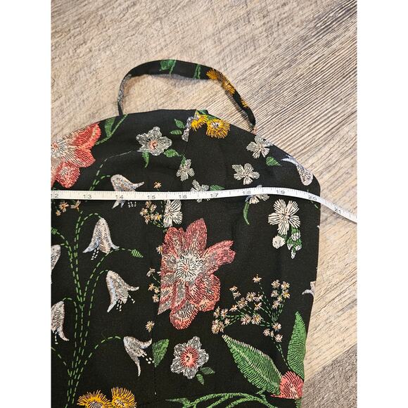 Old navy xl womens floral mini sundress black flirty feminine garden - Picture 6 of 6
